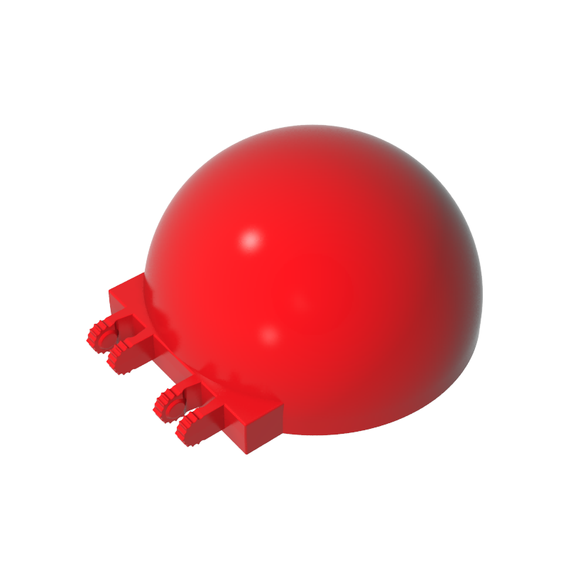 50747 | Windscreen 6 x 6 x 3 Canopy Half Sphere with Dual 2 Fingers