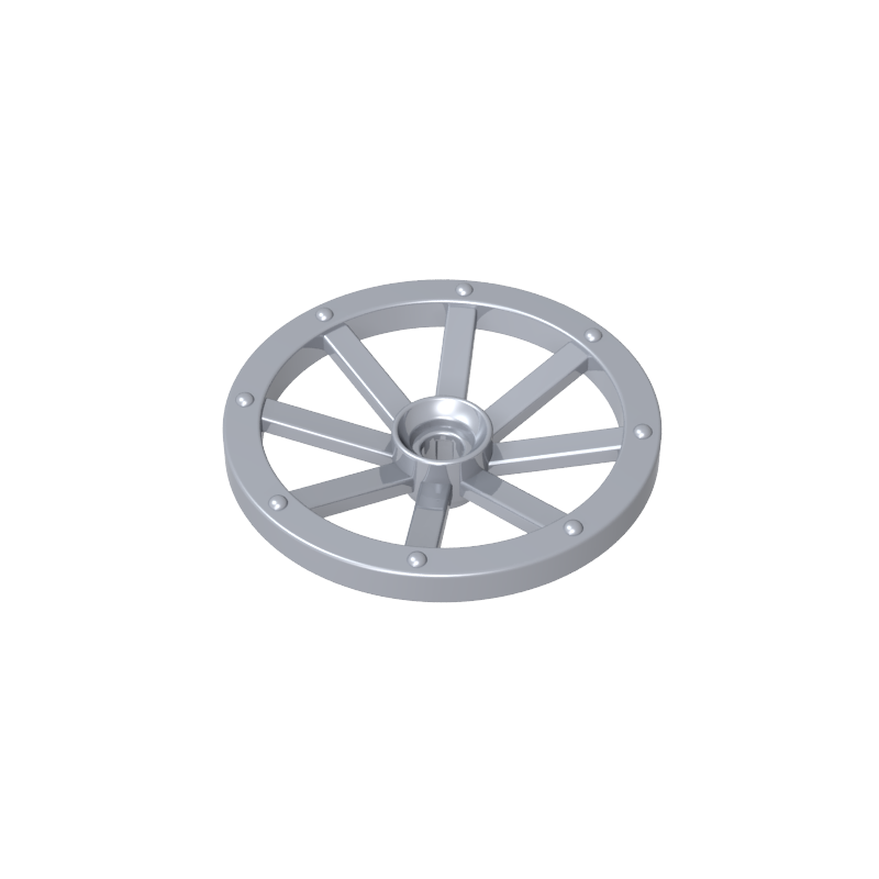 4489b | Wheel Wagon Large 33mm D., Hole Round for Wheels Holder Pin