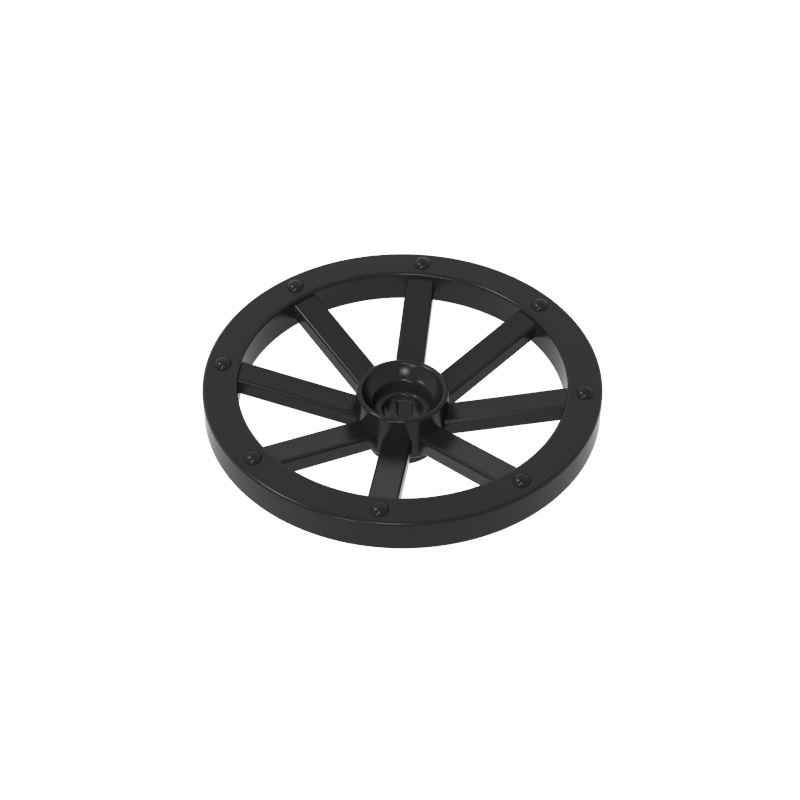 4489b | Wheel Wagon Large 33mm D., Hole Round for Wheels Holder Pin