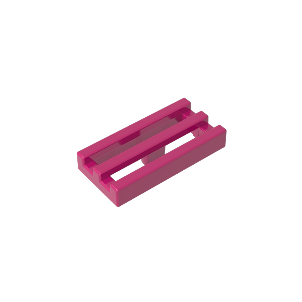 2412b | Tile, Modified 1 x 2 Grille without Bottom Groove / Lip