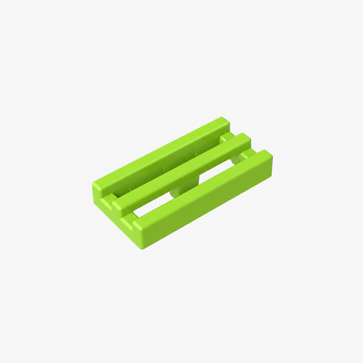 2412b | Tile, Modified 1 x 2 Grille without Bottom Groove / Lip