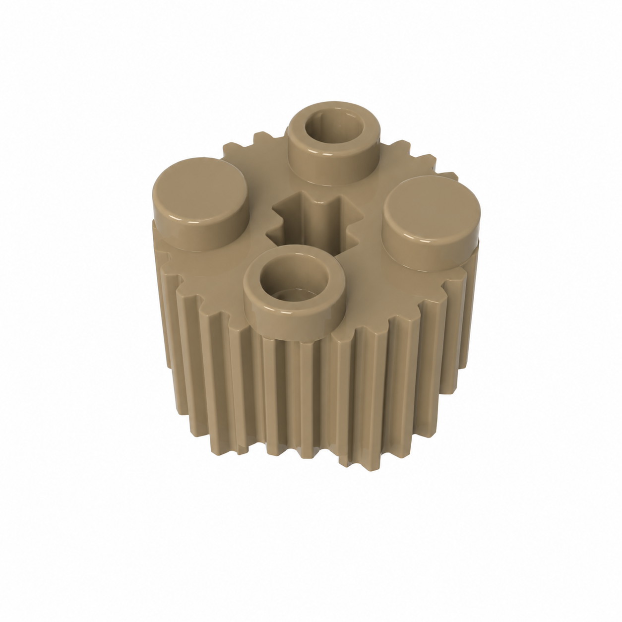 92947 | Brick, Round 2 x 2 with Axle Hole and Grille / Fluted Profile