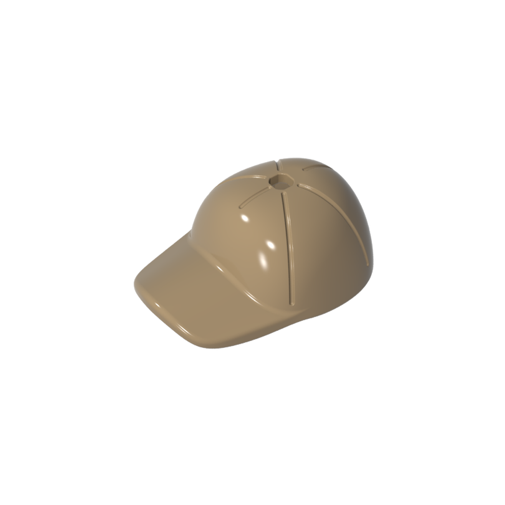 11303 | Headgear Cap - Short Curved Bill with Seams and Hole on Top
