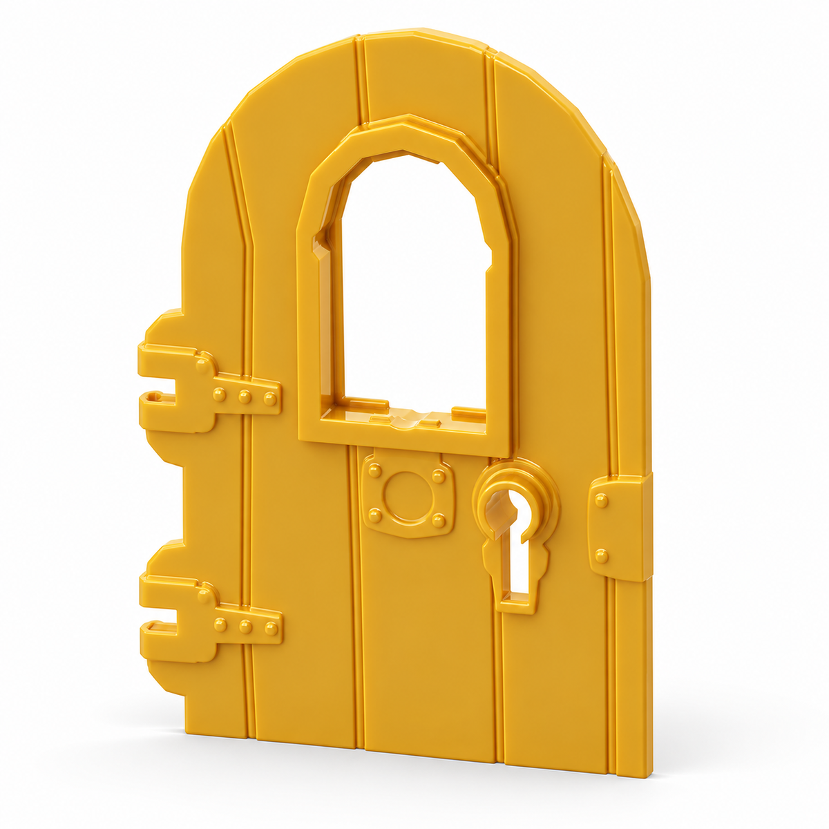 40241 | Door 1 x 4 x 6 Round Top with Window and Keyhole, Nonreinforced Edge