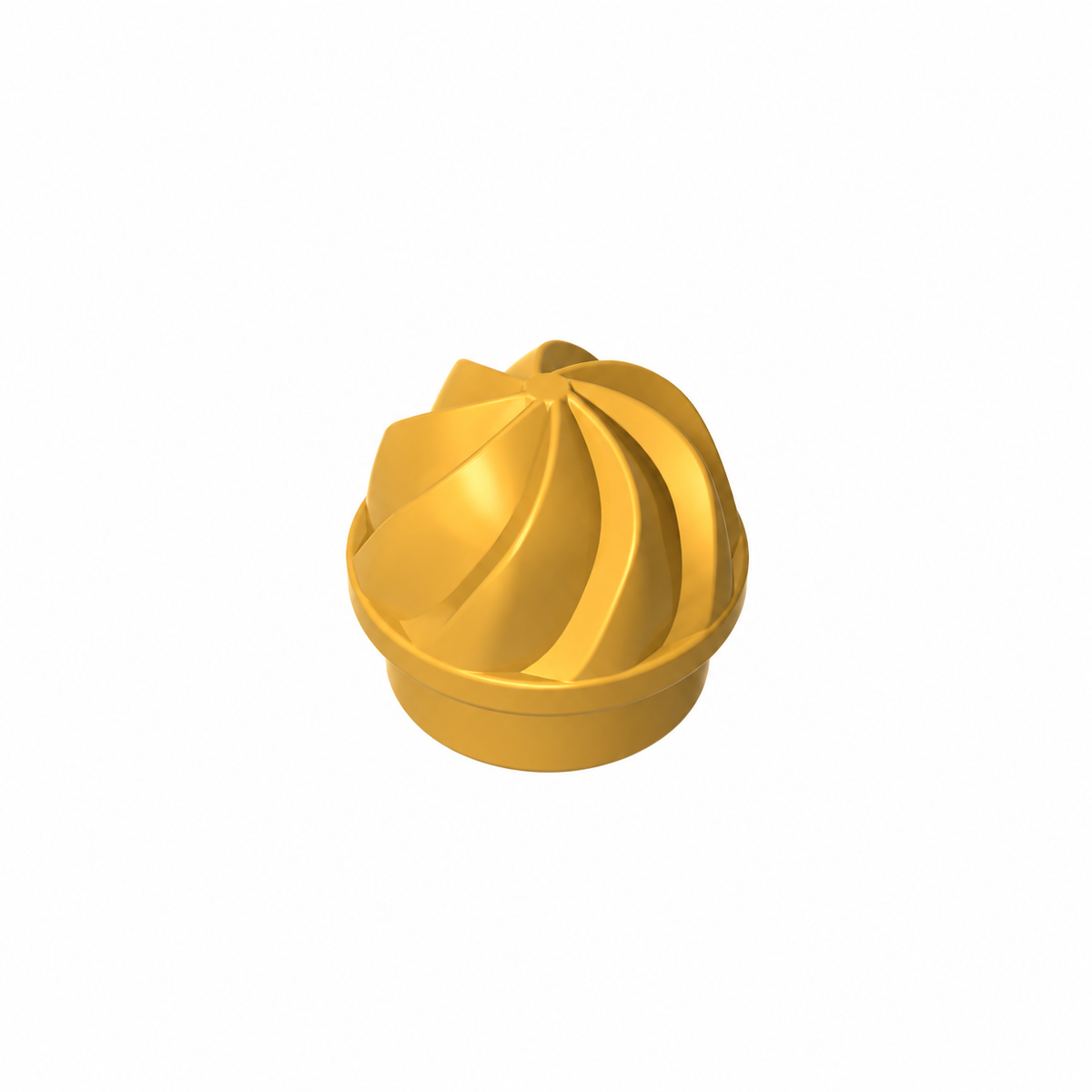 15470 | Plate, Round 1 x 1 with Vertical Swirl / Twist