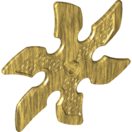 41125 | Technic Circular Saw Blade with Pin Hole and Six Teeth (Large Shuriken Throwing Star)