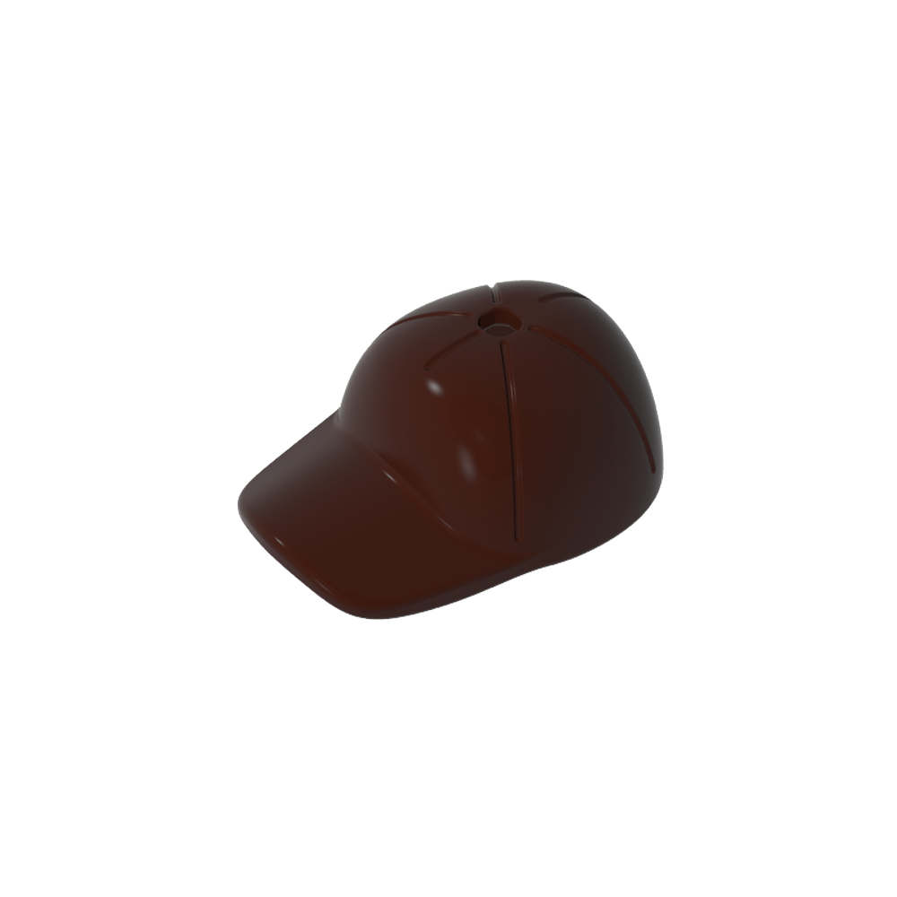 11303 | Headgear Cap - Short Curved Bill with Seams and Hole on Top
