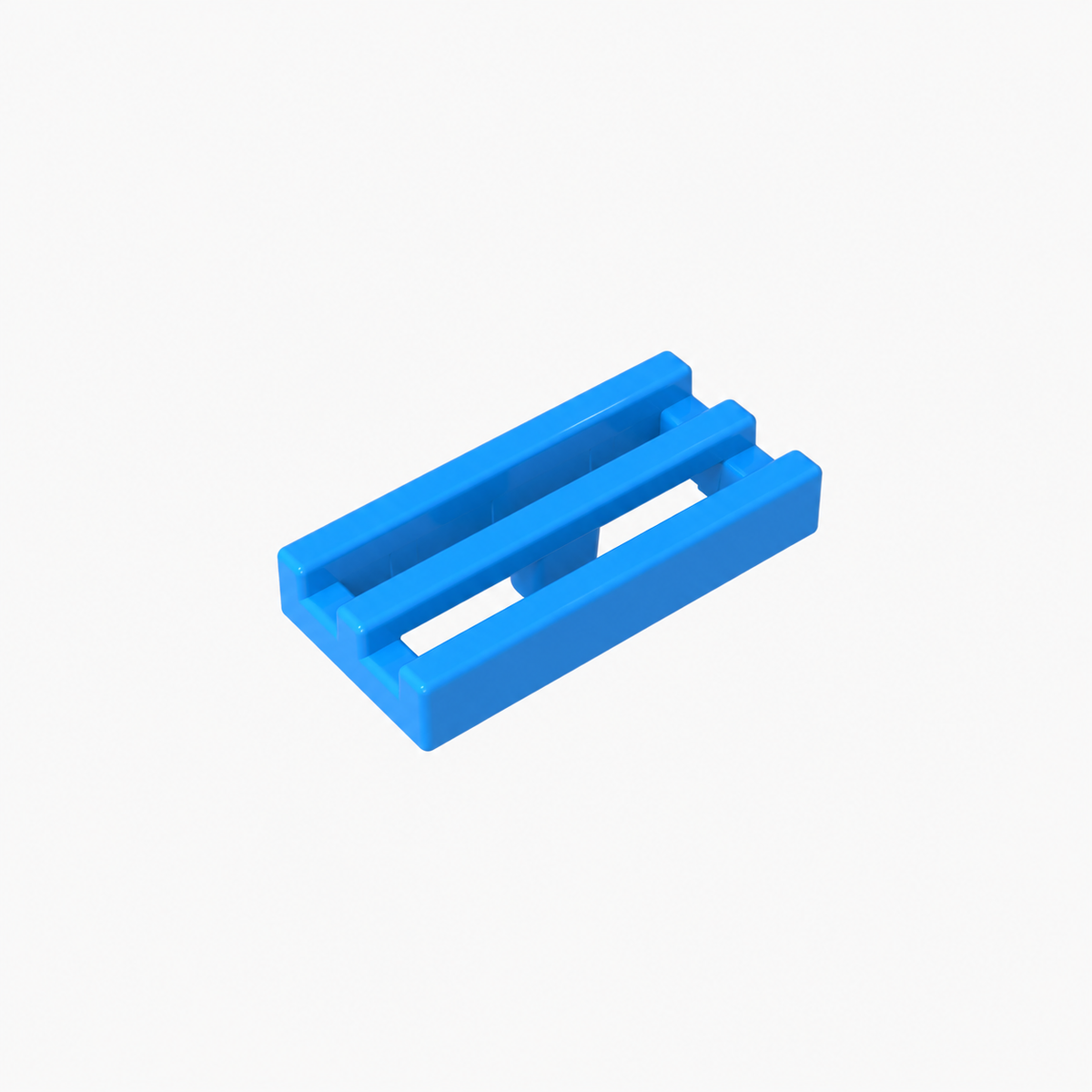 2412b | Tile, Modified 1 x 2 Grille without Bottom Groove / Lip