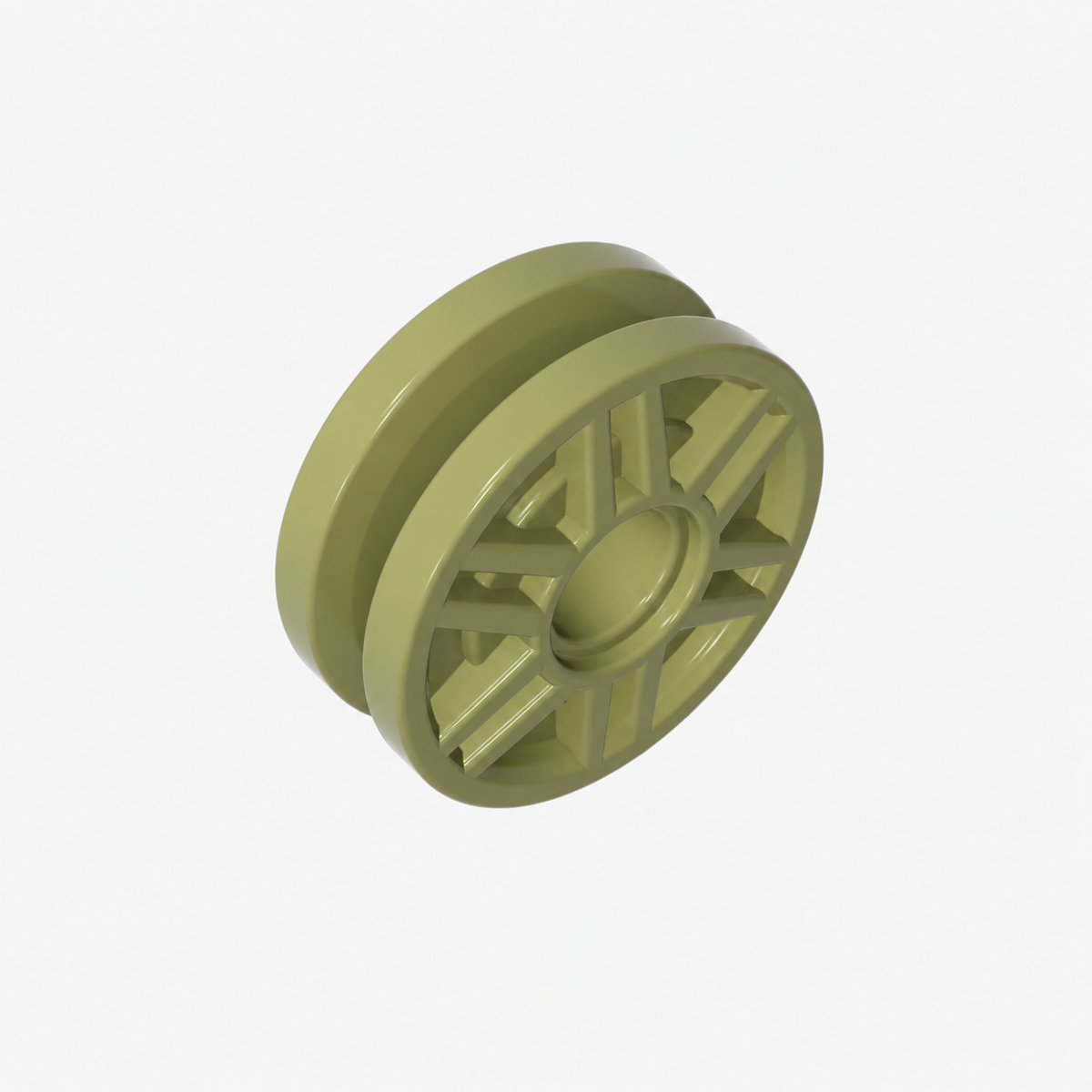 13971 | Wheel 18mm D. x 8mm with Fake Bolts and Deep Spokes with Inner RingWh