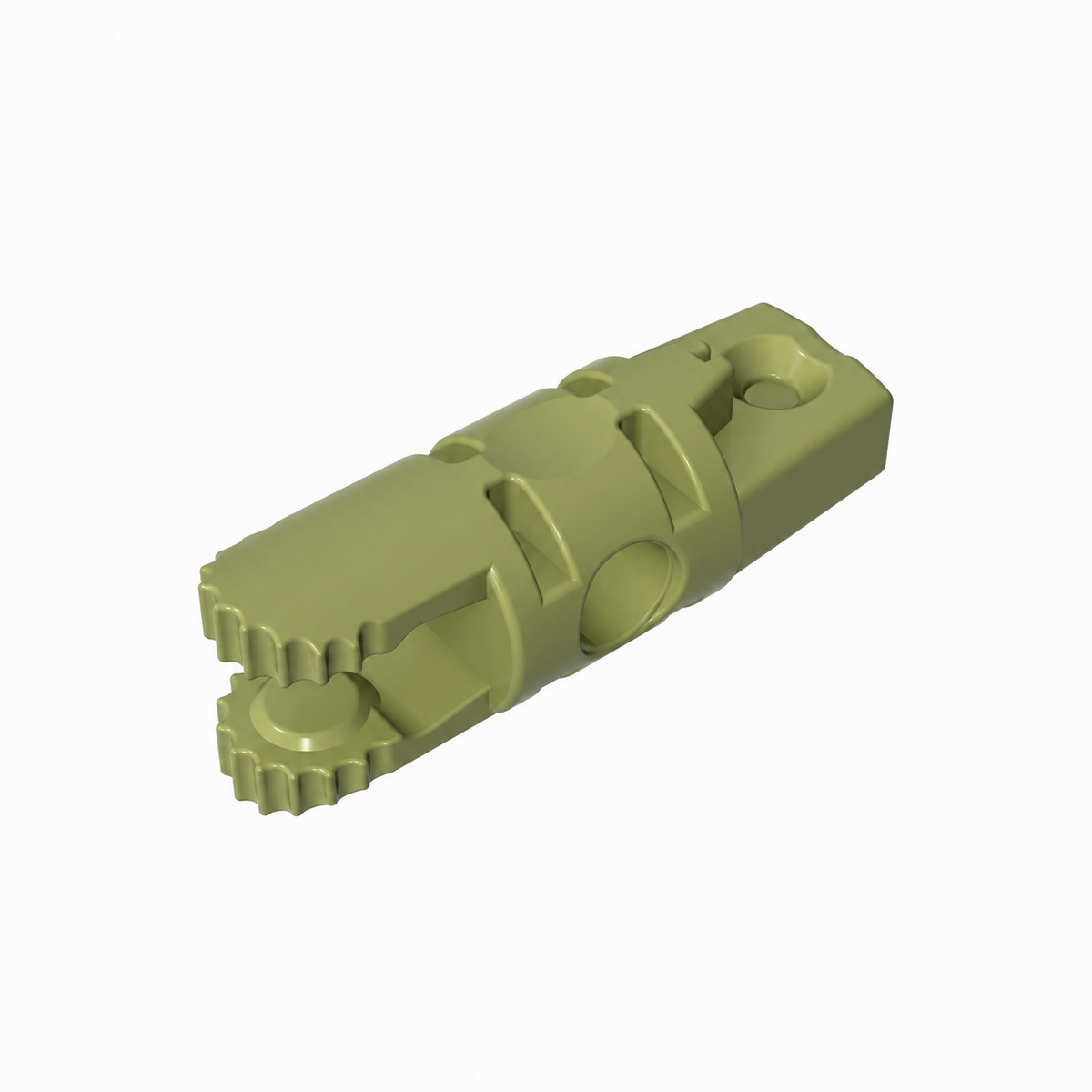 30554b | Hinge Cylinder 1 x 3 Locking with 1 Finger and 2 Fingers on Ends, without Hole