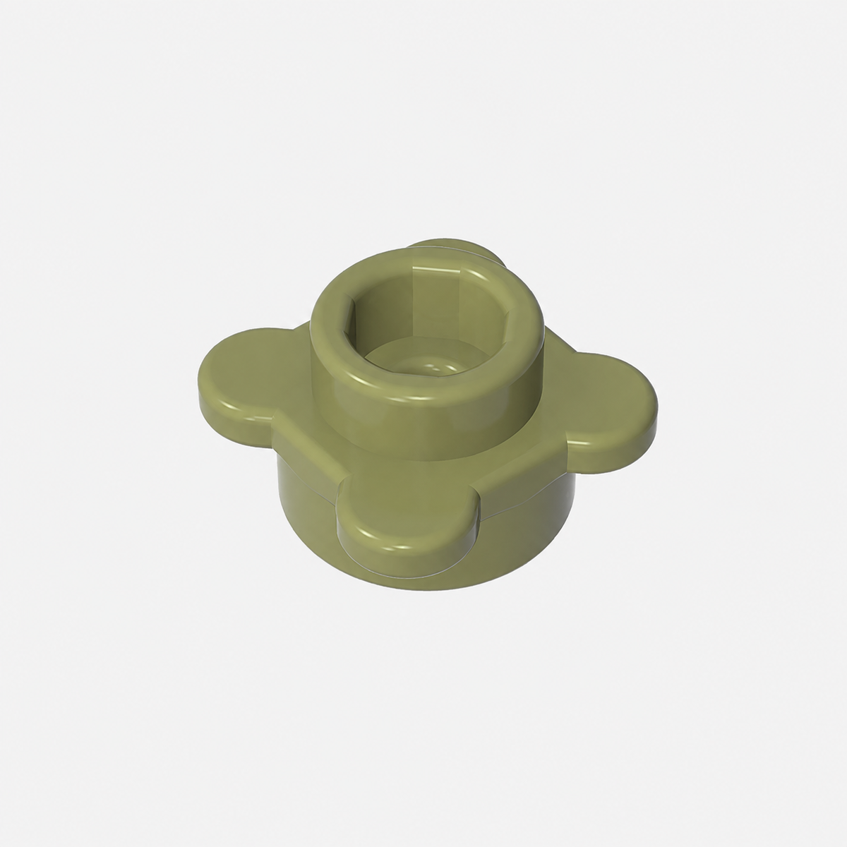 33291 | Plate, Round 1 x 1 with Flower Edge (4 Knobs / Petals)