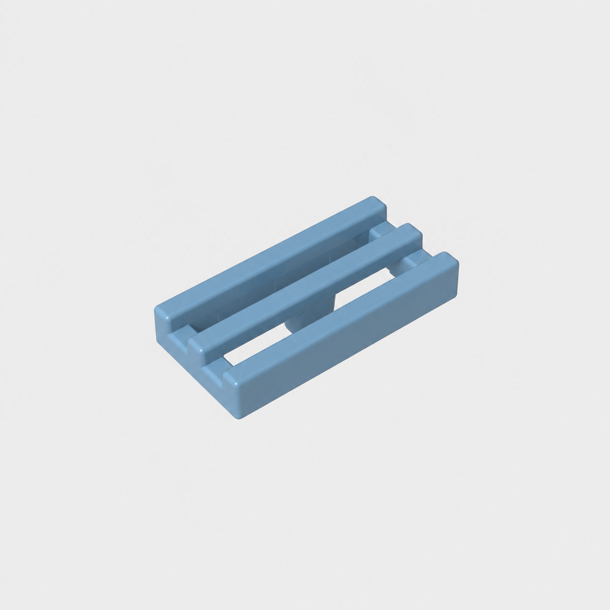 2412b | Tile, Modified 1 x 2 Grille without Bottom Groove / Lip