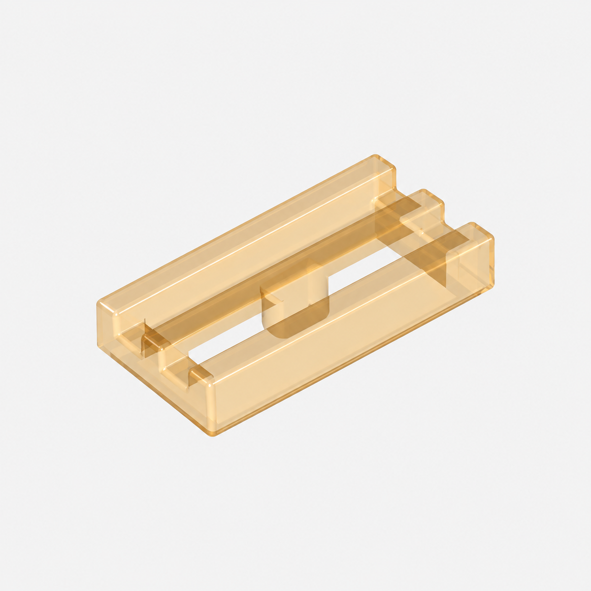 2412b | Tile, Modified 1 x 2 Grille without Bottom Groove / Lip
