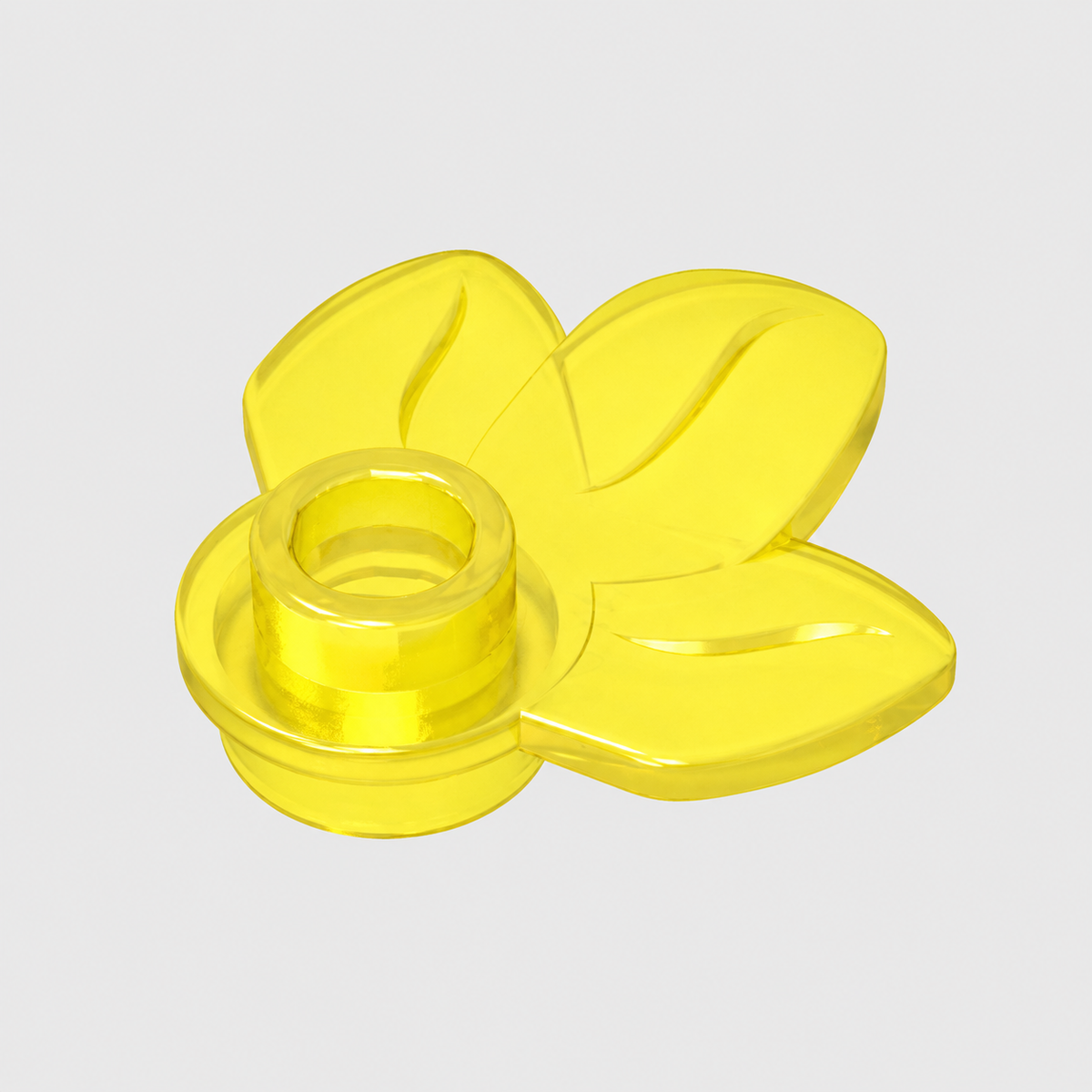 32607 | Plant Plate, Round 1 x 1 with 3 Leaves