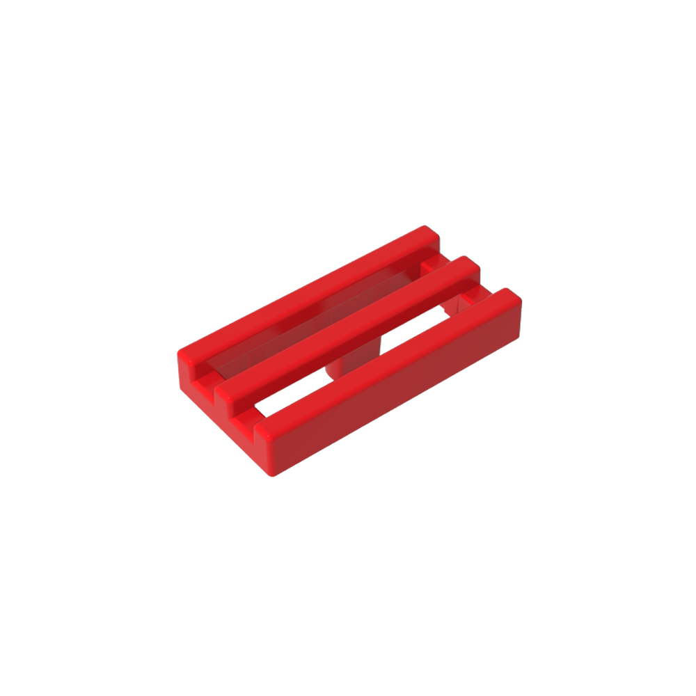 2412b | Tile, Modified 1 x 2 Grille without Bottom Groove / Lip