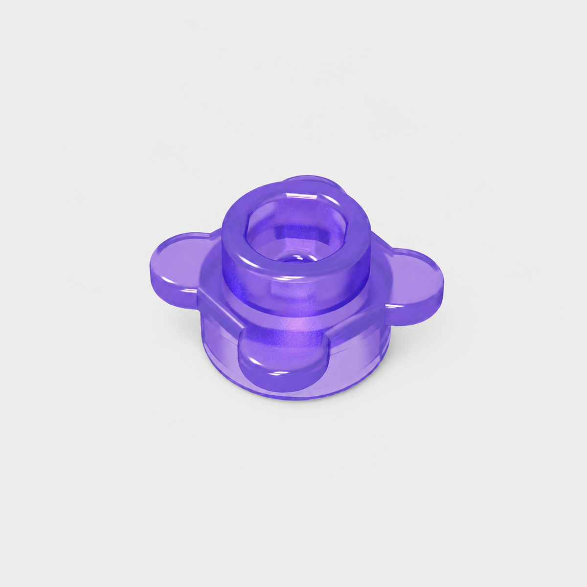 33291 | Plate, Round 1 x 1 with Flower Edge (4 Knobs / Petals)