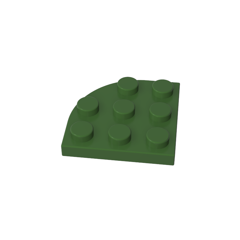 30357 | Plate, Round Corner 3 x 3