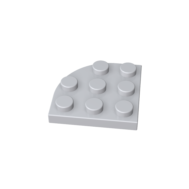 30357 | Plate, Round Corner 3 x 3