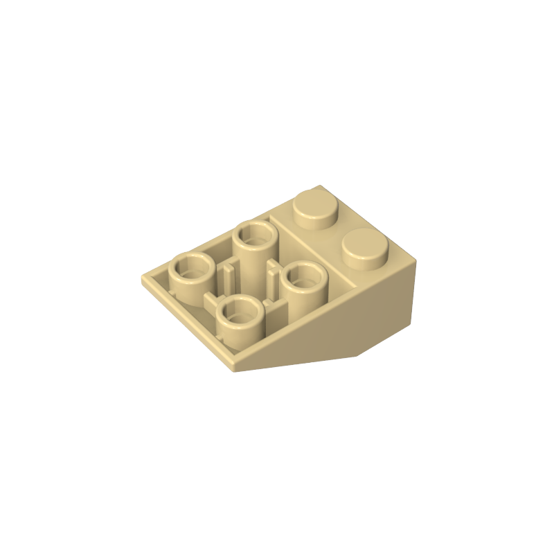 3747b | Slope, Inverted 33 3 x 2 with Hollow Round Bottom Tube