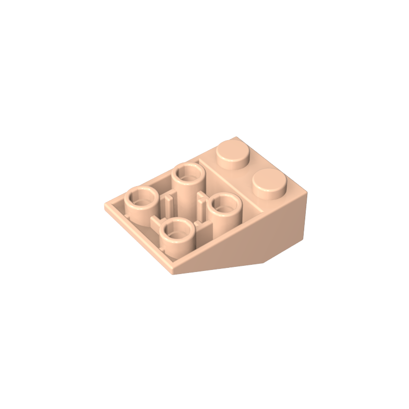 3747b | Slope, Inverted 33 3 x 2 with Hollow Round Bottom Tube