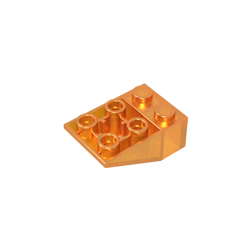 3747b | Slope, Inverted 33 3 x 2 with Hollow Round Bottom Tube