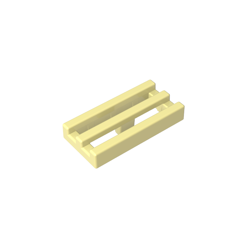 2412b | Tile, Modified 1 x 2 Grille without Bottom Groove / Lip