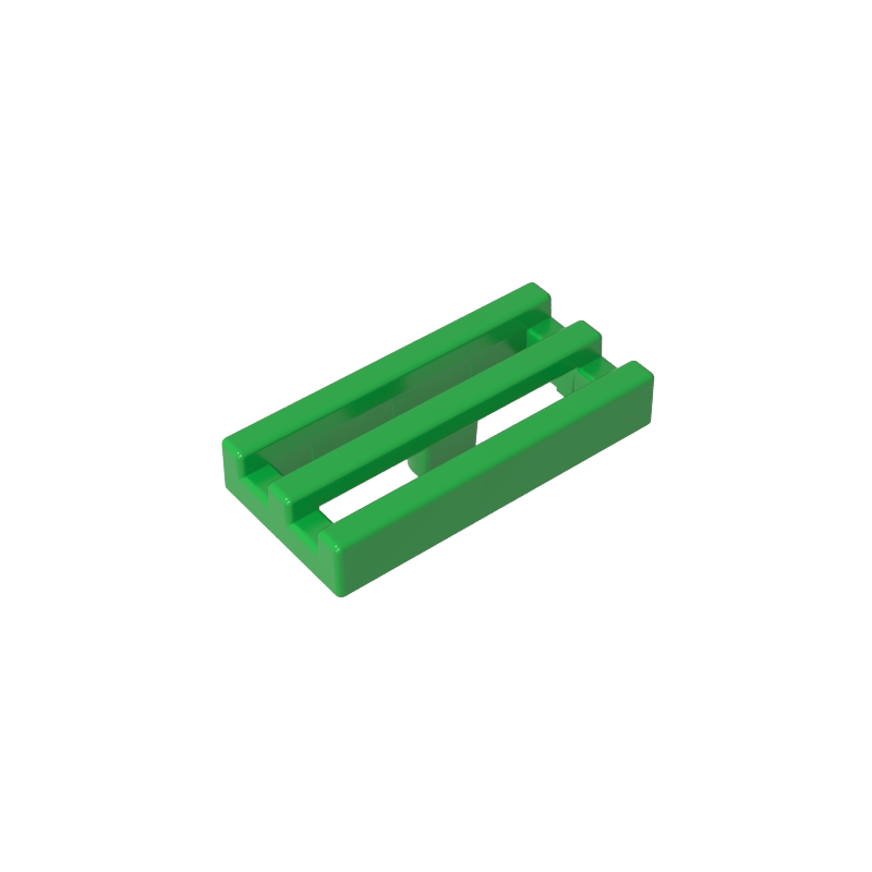 2412b | Tile, Modified 1 x 2 Grille without Bottom Groove / Lip