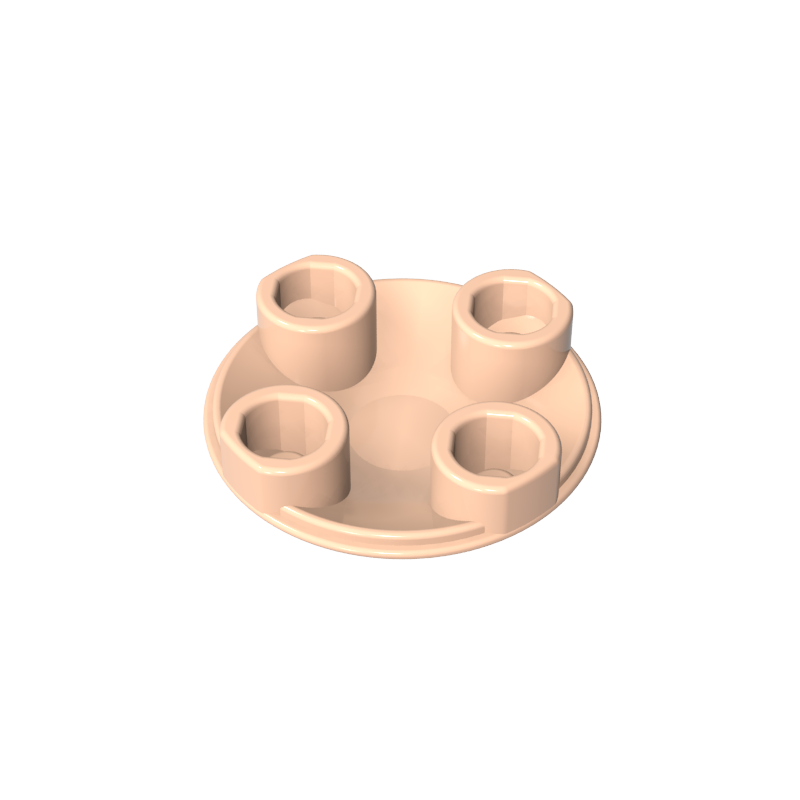 2654a | Plate, Round 2 x 2 with Rounded Bottom (Boat Stud)