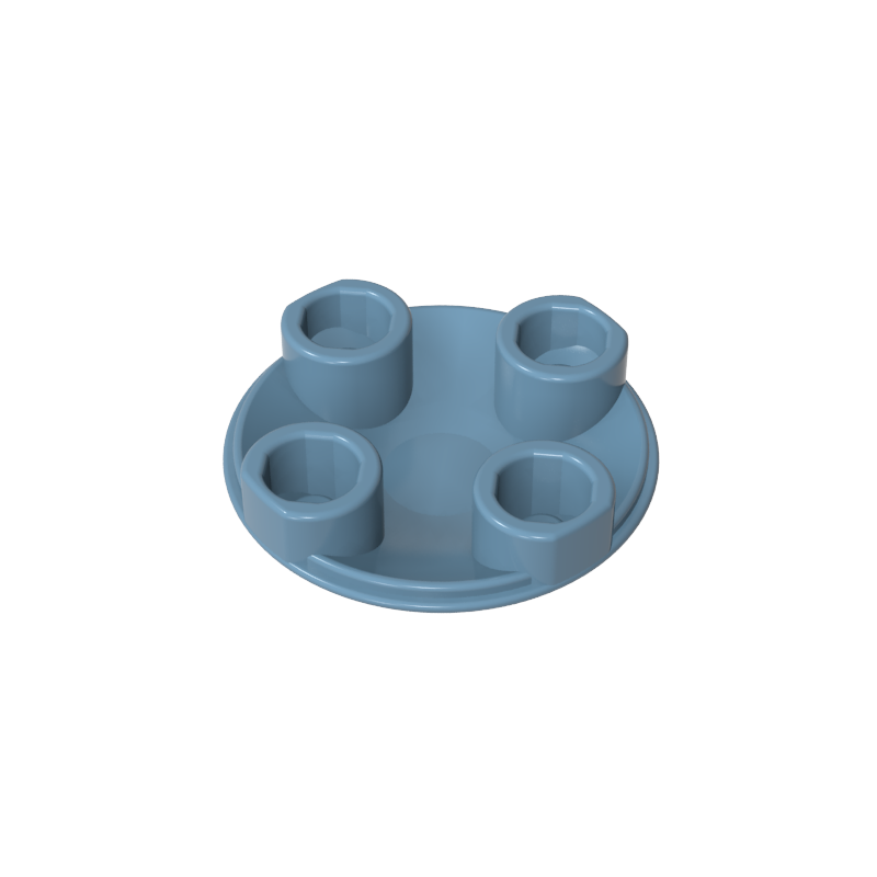 2654a | Plate, Round 2 x 2 with Rounded Bottom (Boat Stud)