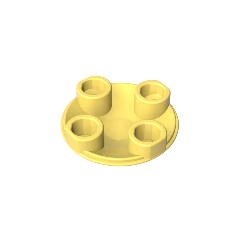2654a | Plate, Round 2 x 2 with Rounded Bottom (Boat Stud)