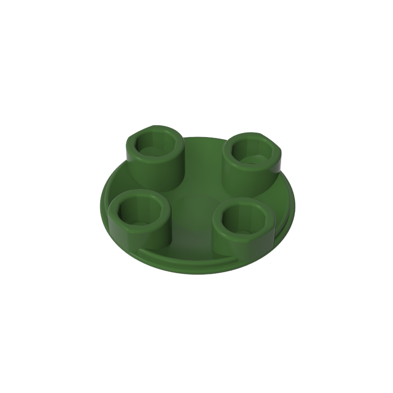 2654a | Plate, Round 2 x 2 with Rounded Bottom (Boat Stud)