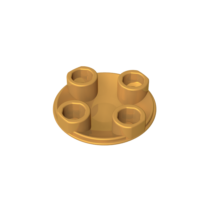 2654a | Plate, Round 2 x 2 with Rounded Bottom (Boat Stud)