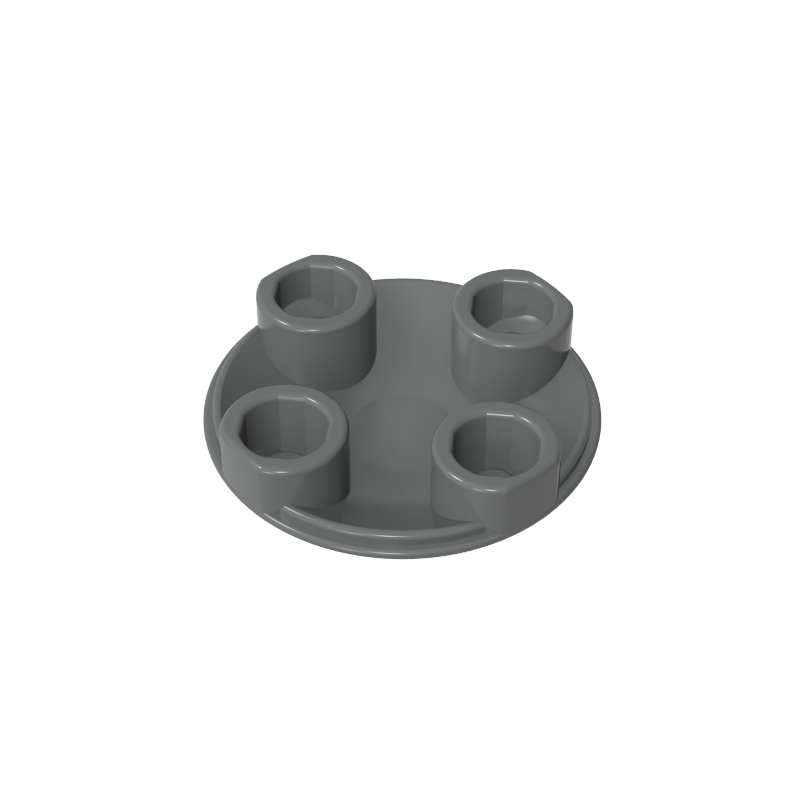 2654a | Plate, Round 2 x 2 with Rounded Bottom (Boat Stud)