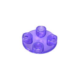 2654a | Plate, Round 2 x 2 with Rounded Bottom (Boat Stud)