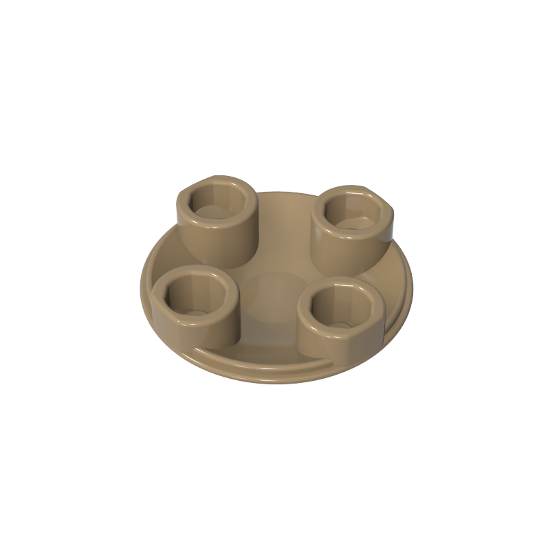 2654a | Plate, Round 2 x 2 with Rounded Bottom (Boat Stud)