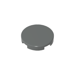14769 | Tile, Round 2 x 2 with Bottom Stud Holder