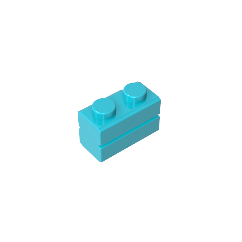 98283 | Brick, Modified 1 x 2 with Masonry Profile