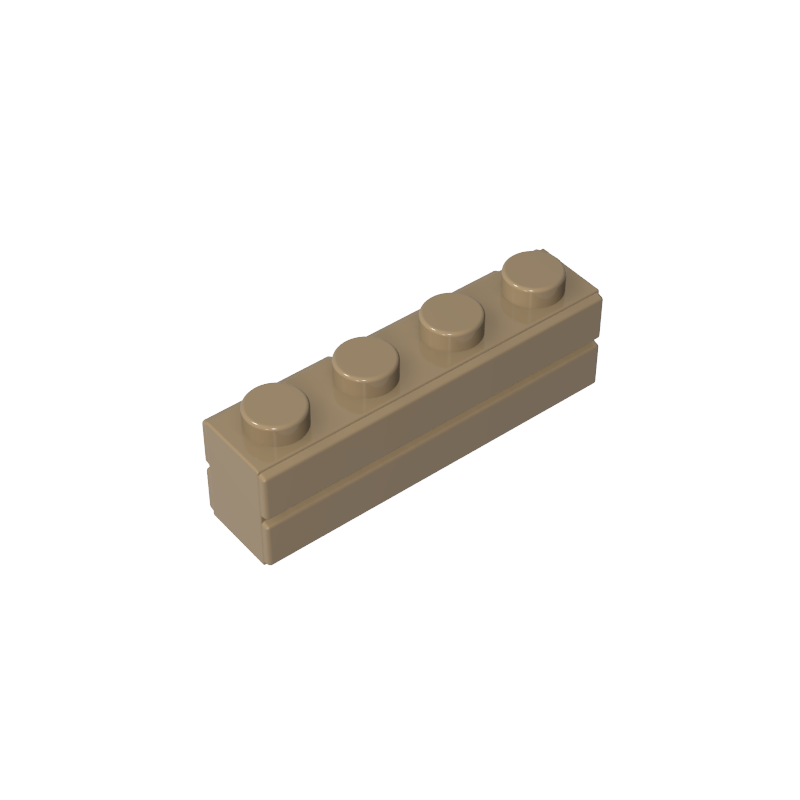15533 | Brick, Modified 1 x 4 with Masonry Profile