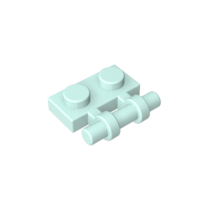 2540 | Plate, Modified 1 x 2 with Bar Handle on Side - Free Ends