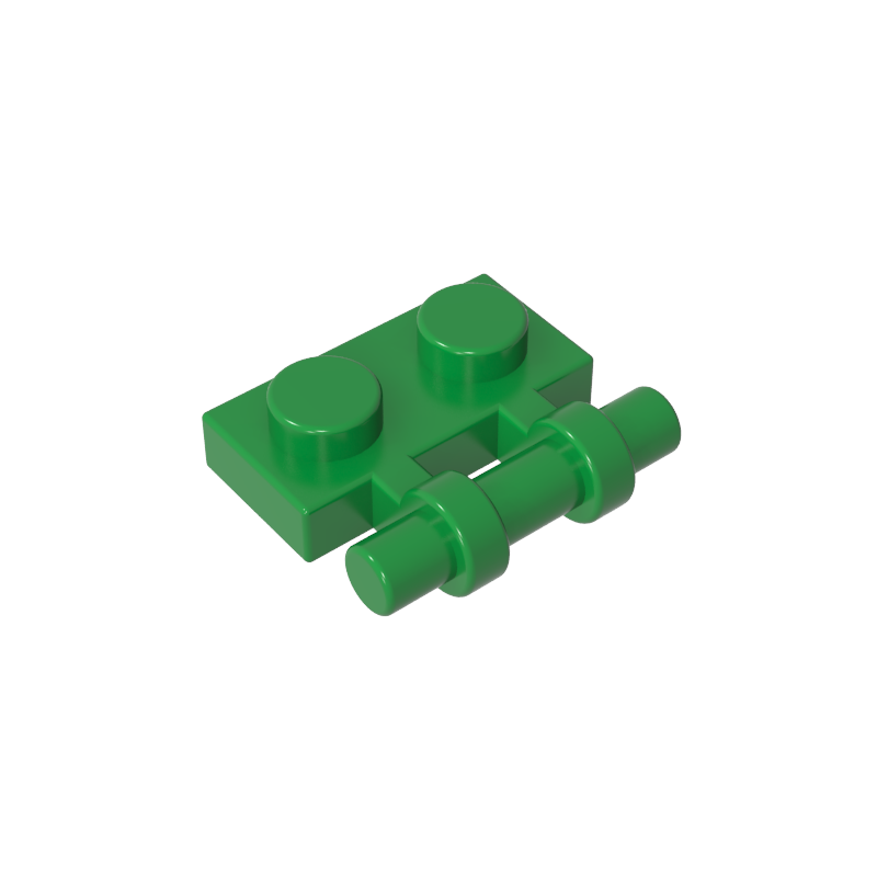 2540 | Plate, Modified 1 x 2 with Bar Handle on Side - Free Ends
