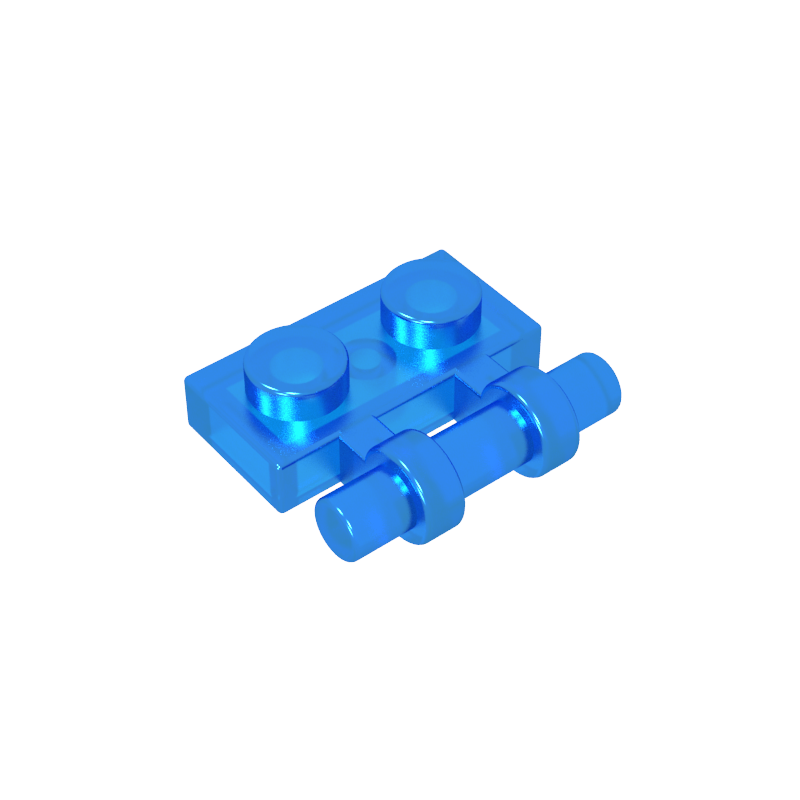 2540 | Plate, Modified 1 x 2 with Bar Handle on Side - Free Ends