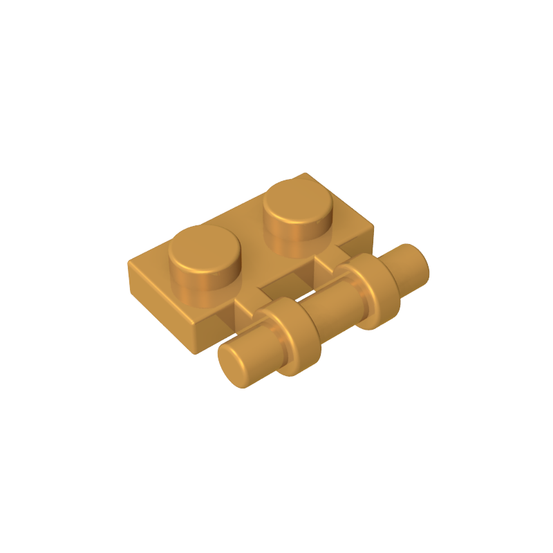 2540 | Plate, Modified 1 x 2 with Bar Handle on Side - Free Ends