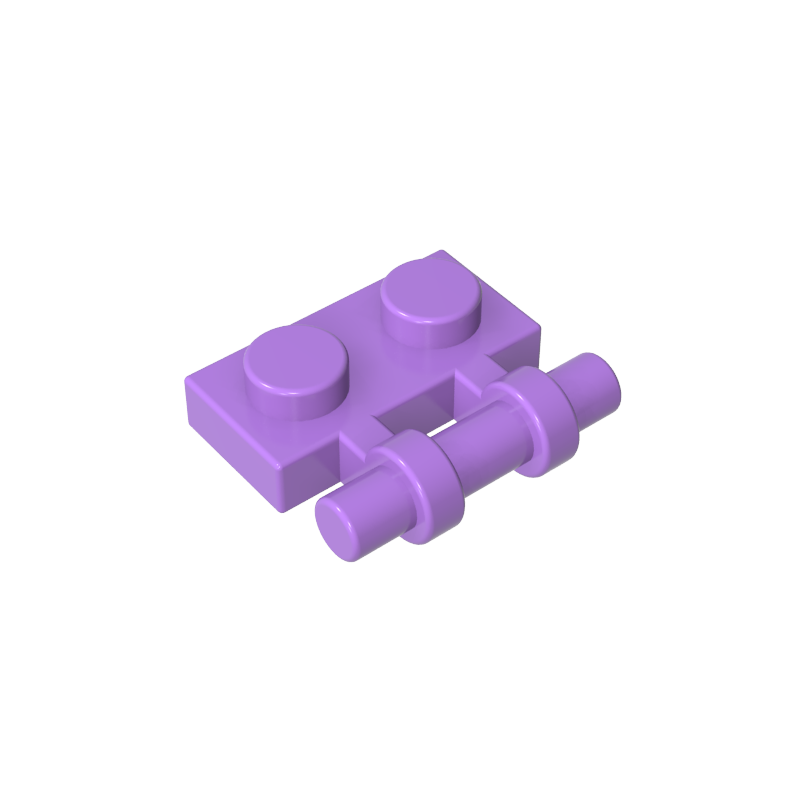 2540 | Plate, Modified 1 x 2 with Bar Handle on Side - Free Ends