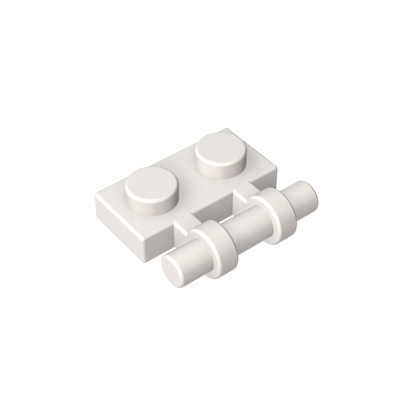 2540 | Plate, Modified 1 x 2 with Bar Handle on Side - Free Ends