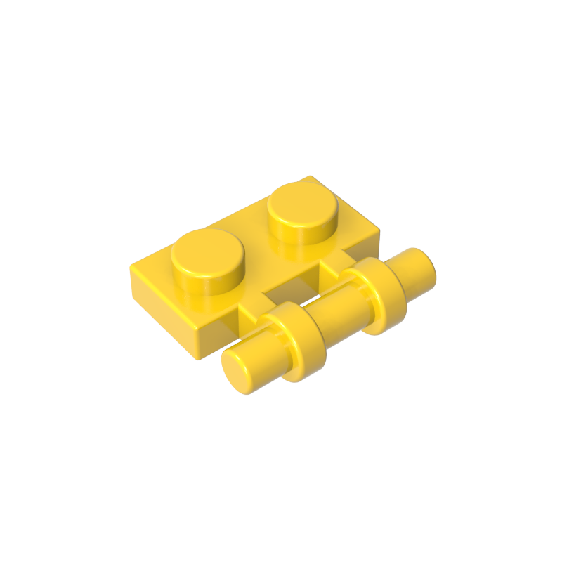 2540 | Plate, Modified 1 x 2 with Bar Handle on Side - Free Ends