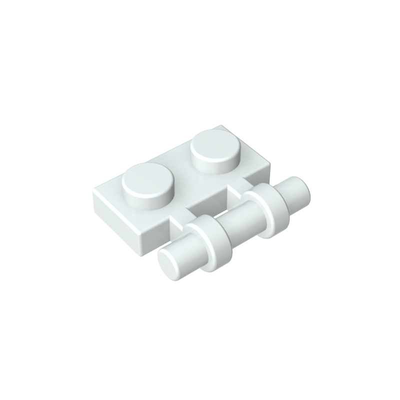 2540 | Plate, Modified 1 x 2 with Bar Handle on Side - Free Ends