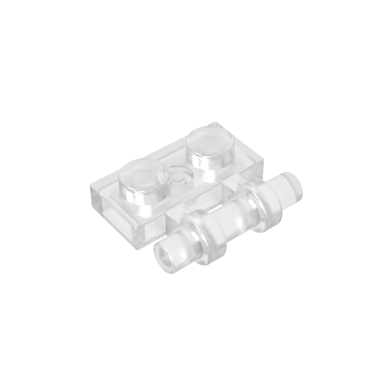 2540 | Plate, Modified 1 x 2 with Bar Handle on Side - Free Ends