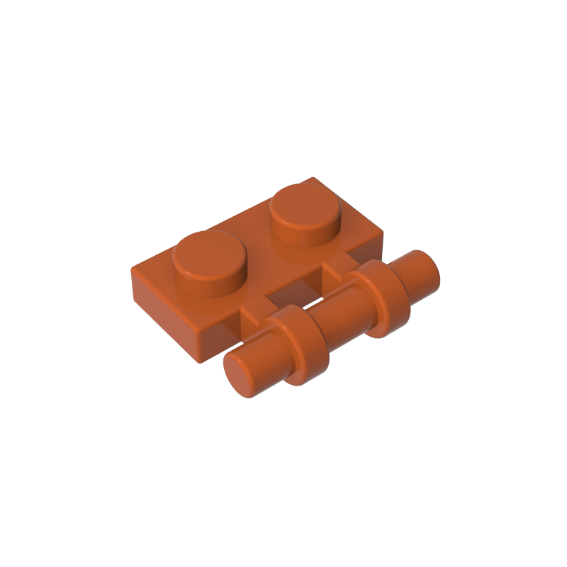2540 | Plate, Modified 1 x 2 with Bar Handle on Side - Free Ends