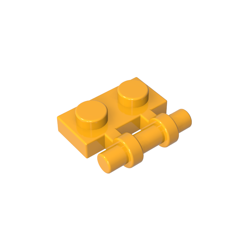 2540 | Plate, Modified 1 x 2 with Bar Handle on Side - Free Ends