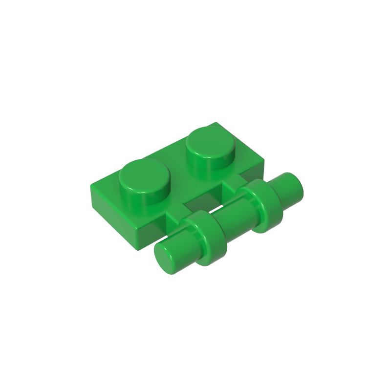 2540 | Plate, Modified 1 x 2 with Bar Handle on Side - Free Ends